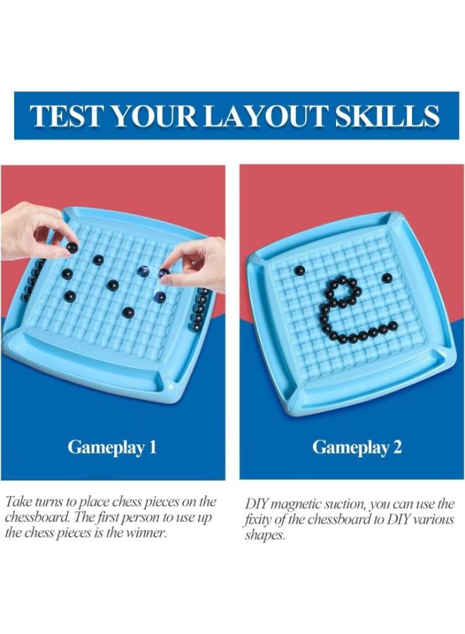 Magnetic Battle Chess & Puzzle Checkers Game – Family Tabletop Strategy Game - Image 4